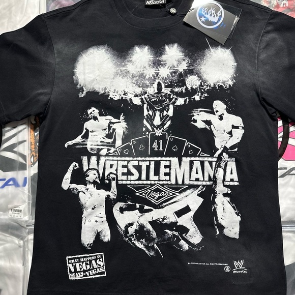 Hellstar X WWE Wrestlemania T-Shirt 'Black' - Picture 3 of 6
